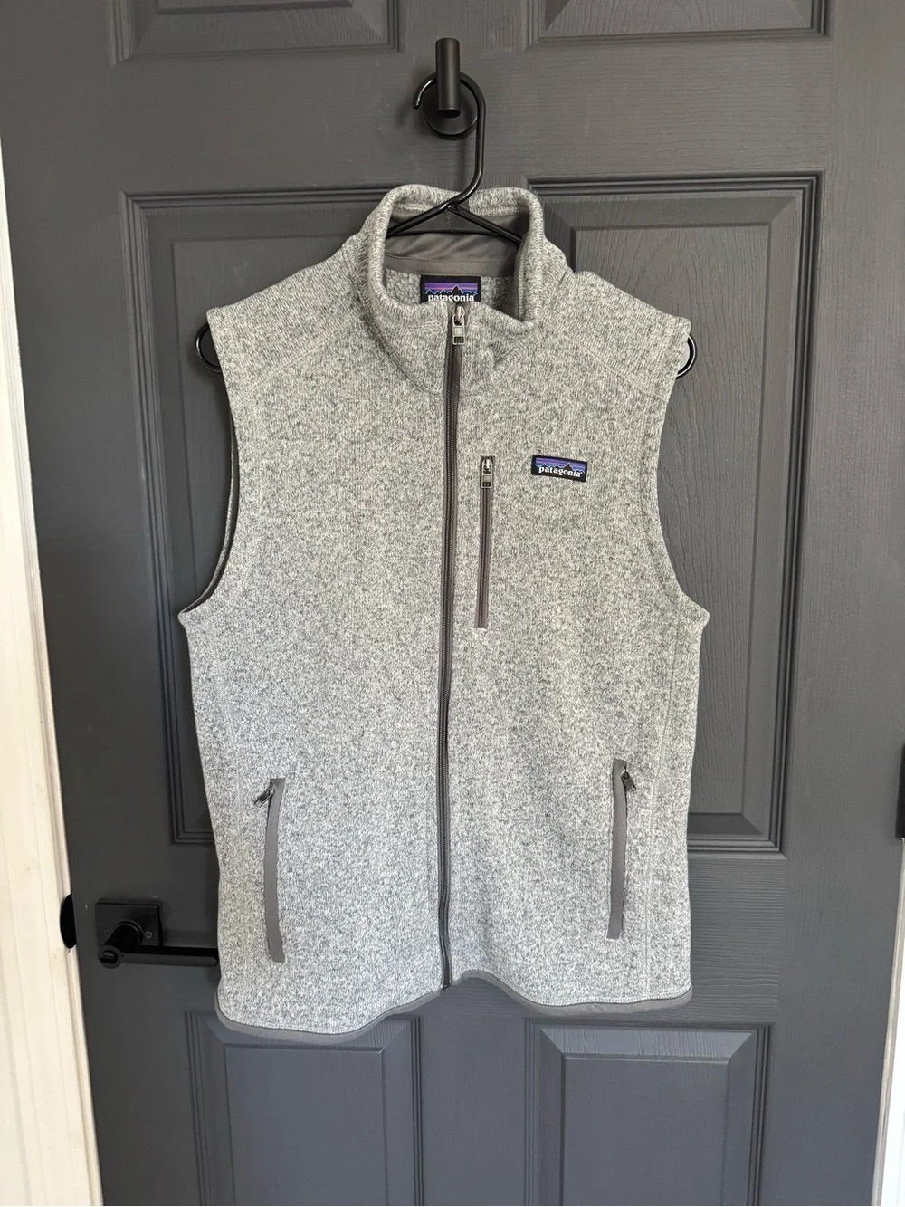 Patagonia Better Sweater Vest Men’s Medium Grey Full Zip 25882 Fleece - Picture 2 of 7